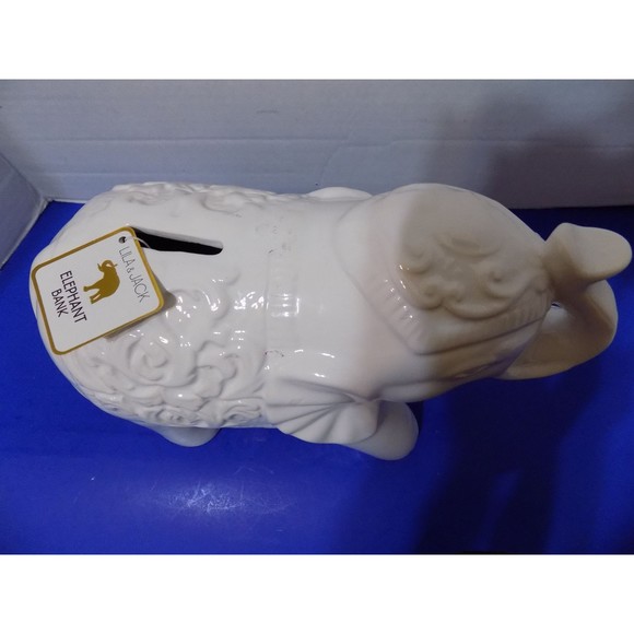 New Ceramic Lucky Elephant Piggy Bank Figurine Sculpture Home Decor Gift - Picture 2 of 5